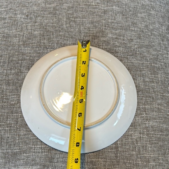 Vintage Floral Plate with Yellow Roses - Picture 5 of 7